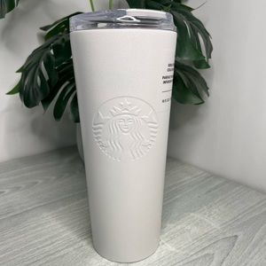 Starbucks SS Tumbler White Glitter 2021 Christmas